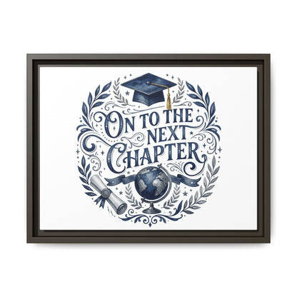 On to the Next Chapter Framed Canvas – Graduation Wall Art