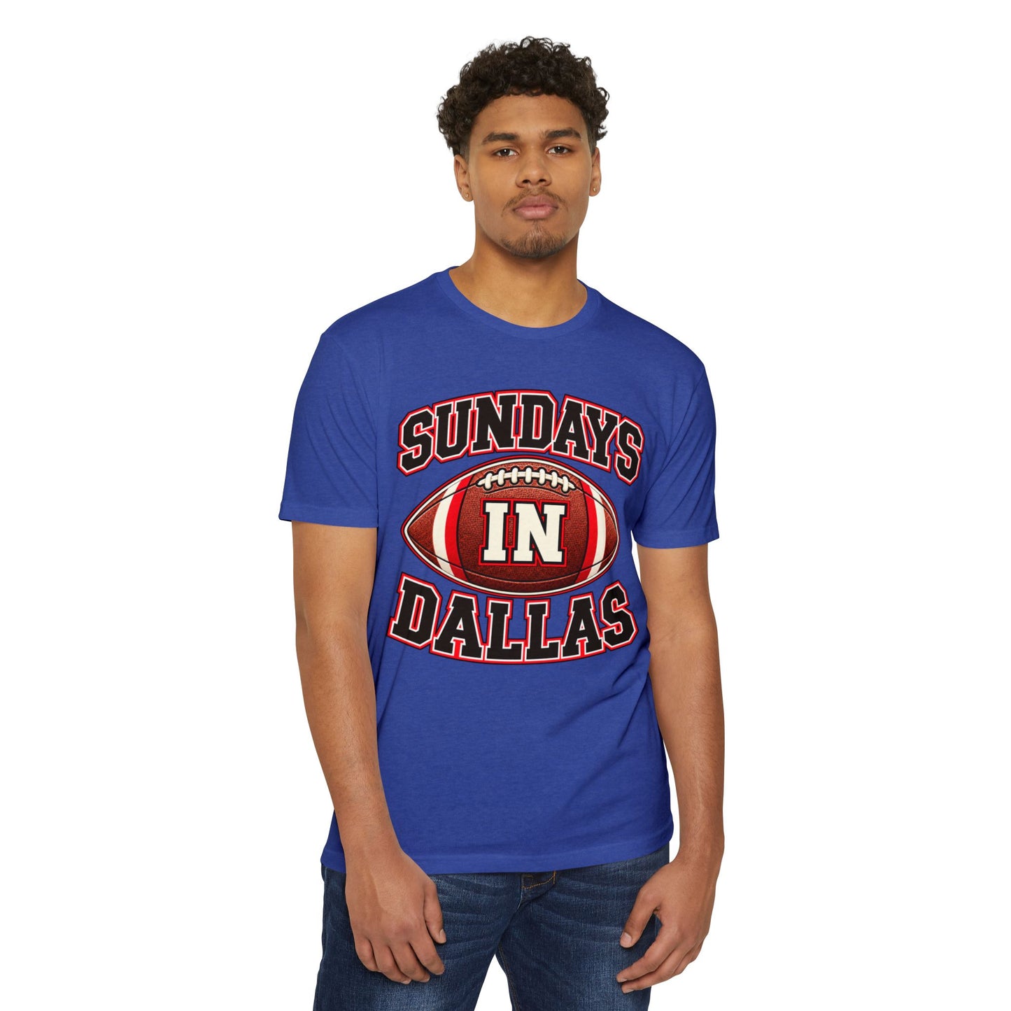 Sundays in Dallas Football T-Shirt