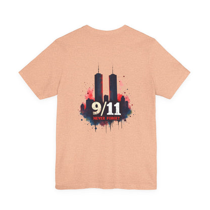 9/11 Never Forget T-Shirt — World Trade Center Memorial Tee