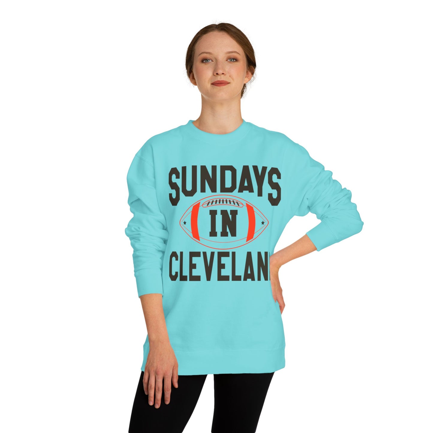 Sundays in Cleveland Football Sweatshirt