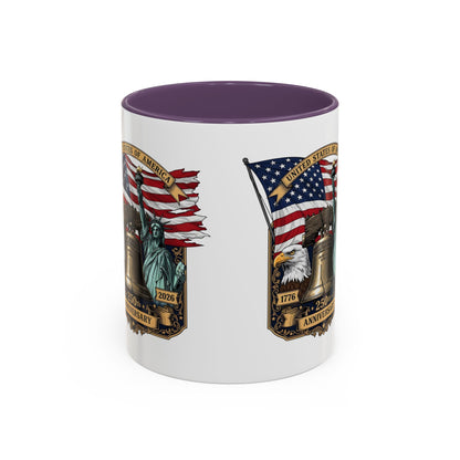 Liberty Anniversary Coffee Mug — 250th USA Celebration Accent Mug