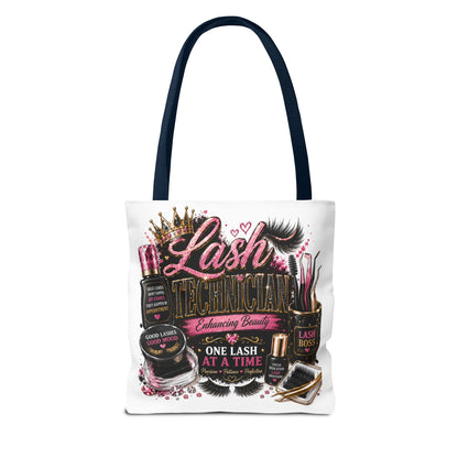 Lash Technician Tote Bag – 'One Lash at a Time' Beauty Cosmetics Canvas Tote