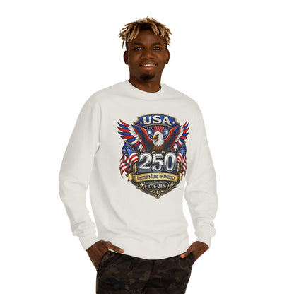 USA 250th Anniversary Eagle Sweatshirt — 1776-2026 Patriotic Crewneck