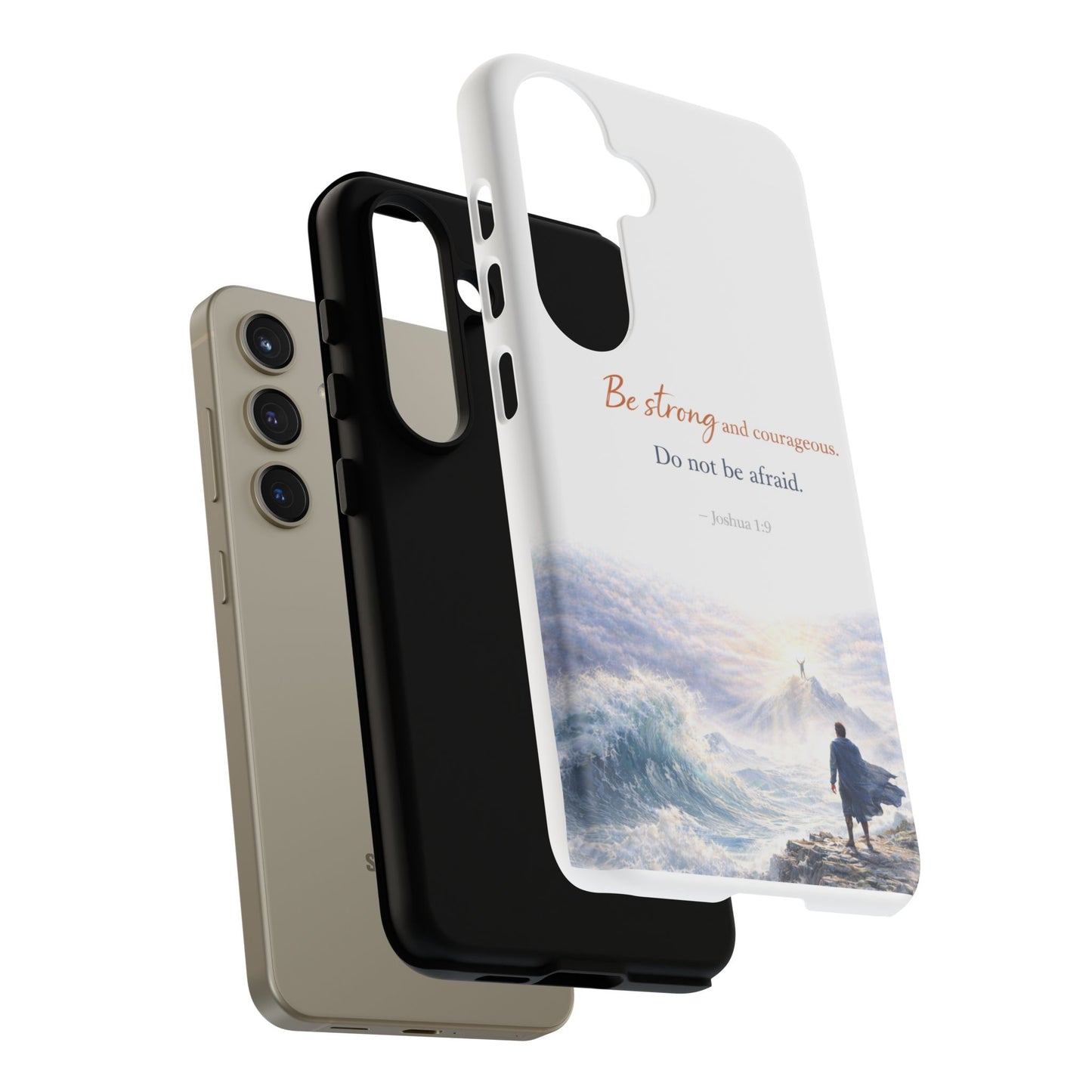 Inspirational 'Be Strong and Courageous' Phone Case