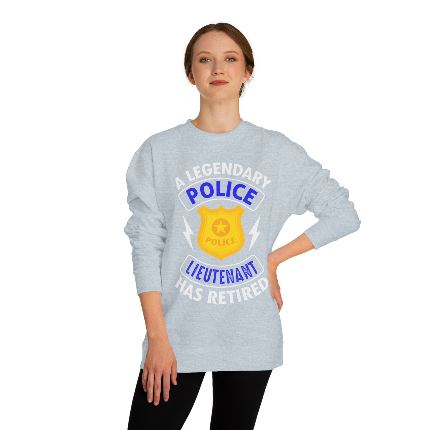 Retired Police Lieutenant Sweatshirt — Legendary Badge Crewneck