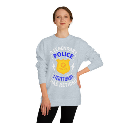 Retired Police Lieutenant Sweatshirt — Legendary Badge Crewneck