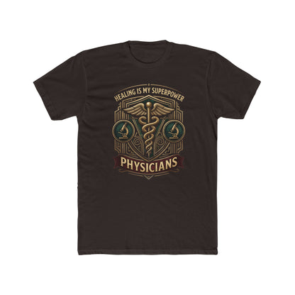 Physicians Tee — "Healing Is My Superpower" Medical Caduceus Shirt