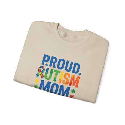 Proud Autism Mom Crewneck Sweatshirt