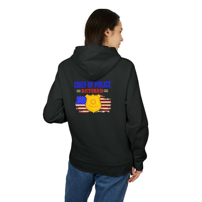 Chief of Police Retired Hoodie — Patriotic Police Badge Pullover