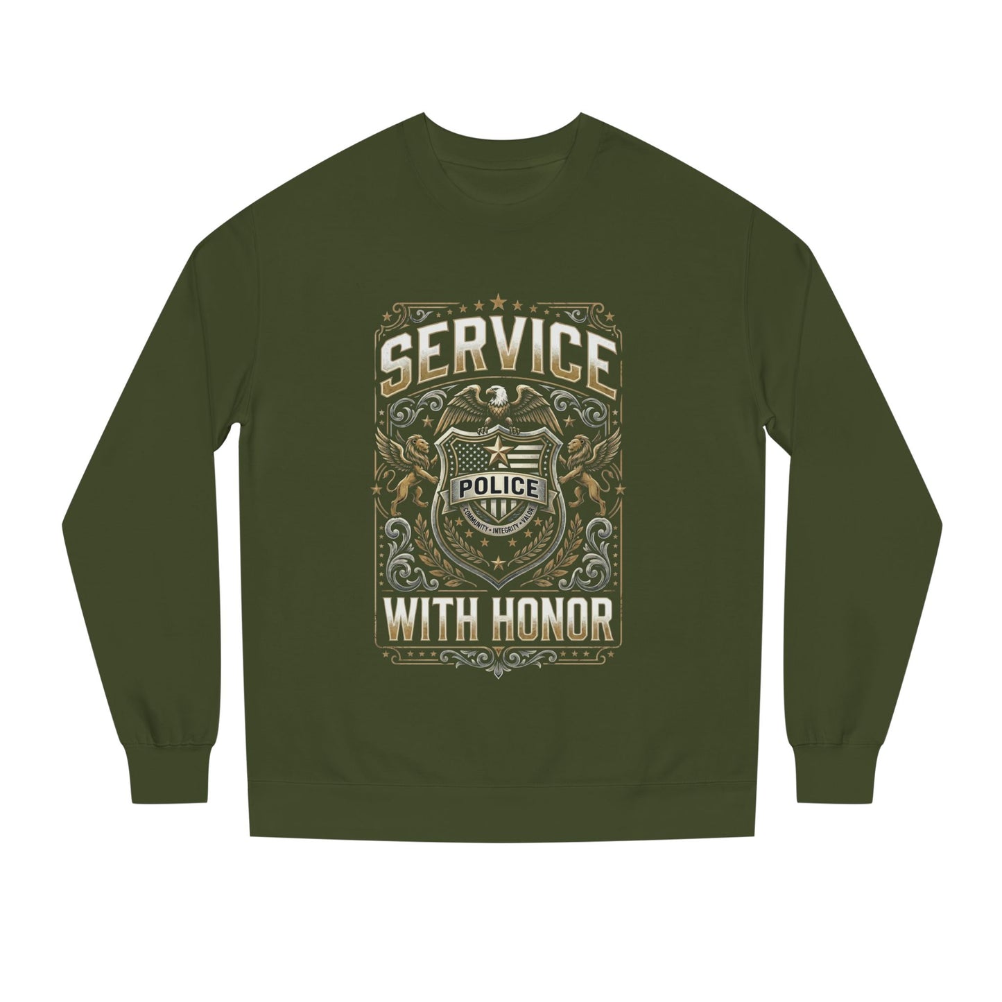 Police 'Service With Honor' Crewneck Sweatshirt