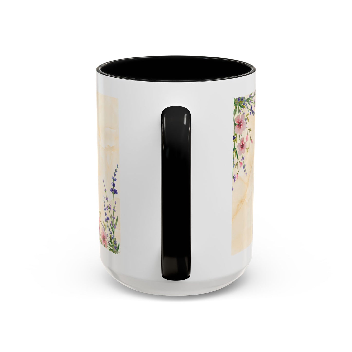 Mother Home Coffee Mug — Floral 'She Gave Us Love, She Gave Us Strength' Accent Mug