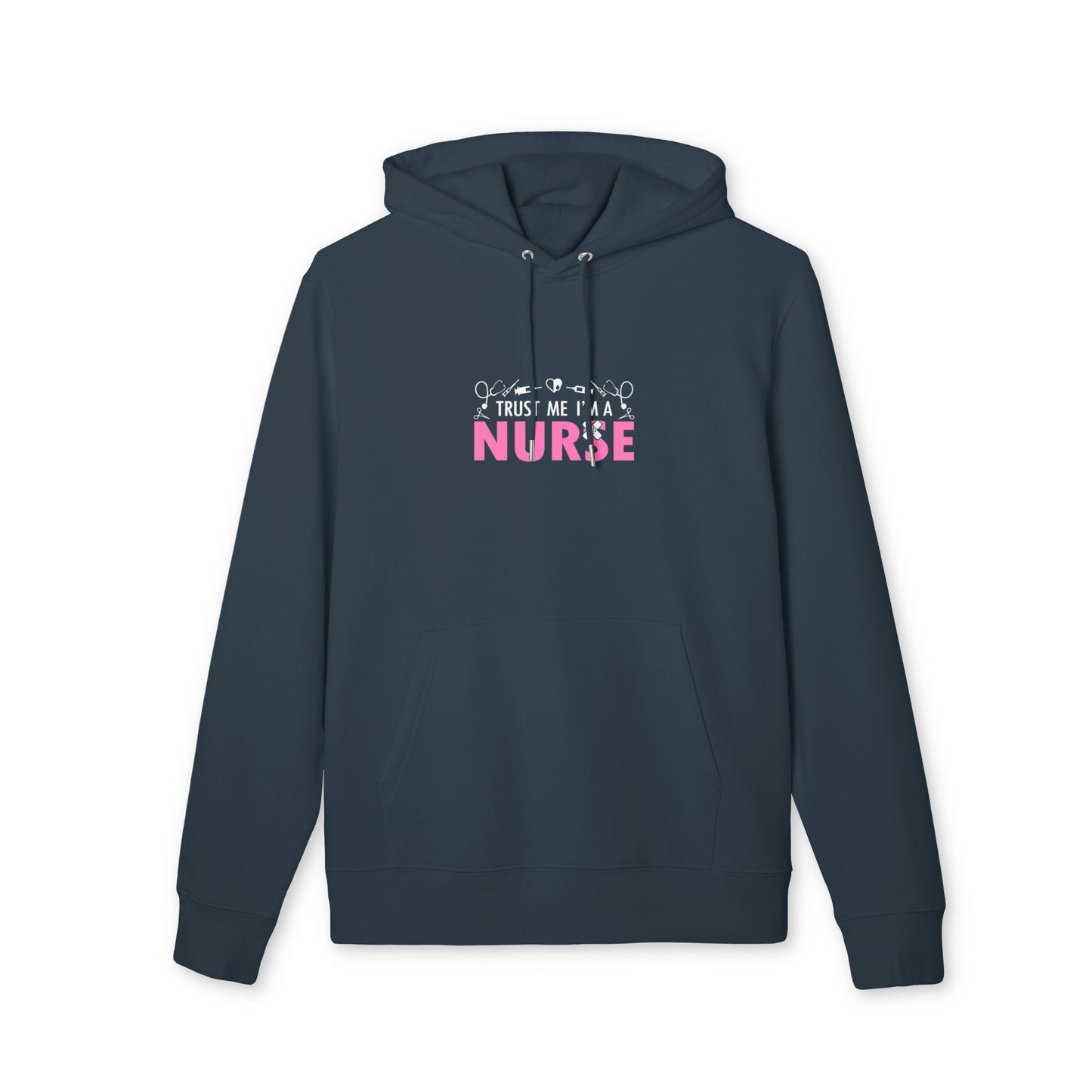 Nurse Pink Logo Hoodie — Cozy Medical Sweatshirt for Nurses