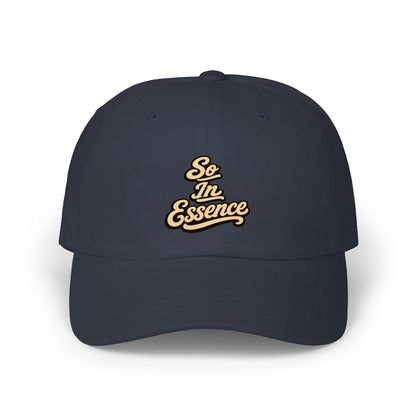 Dad Cap — "So In Essence" Embroidered Retro Script Hat