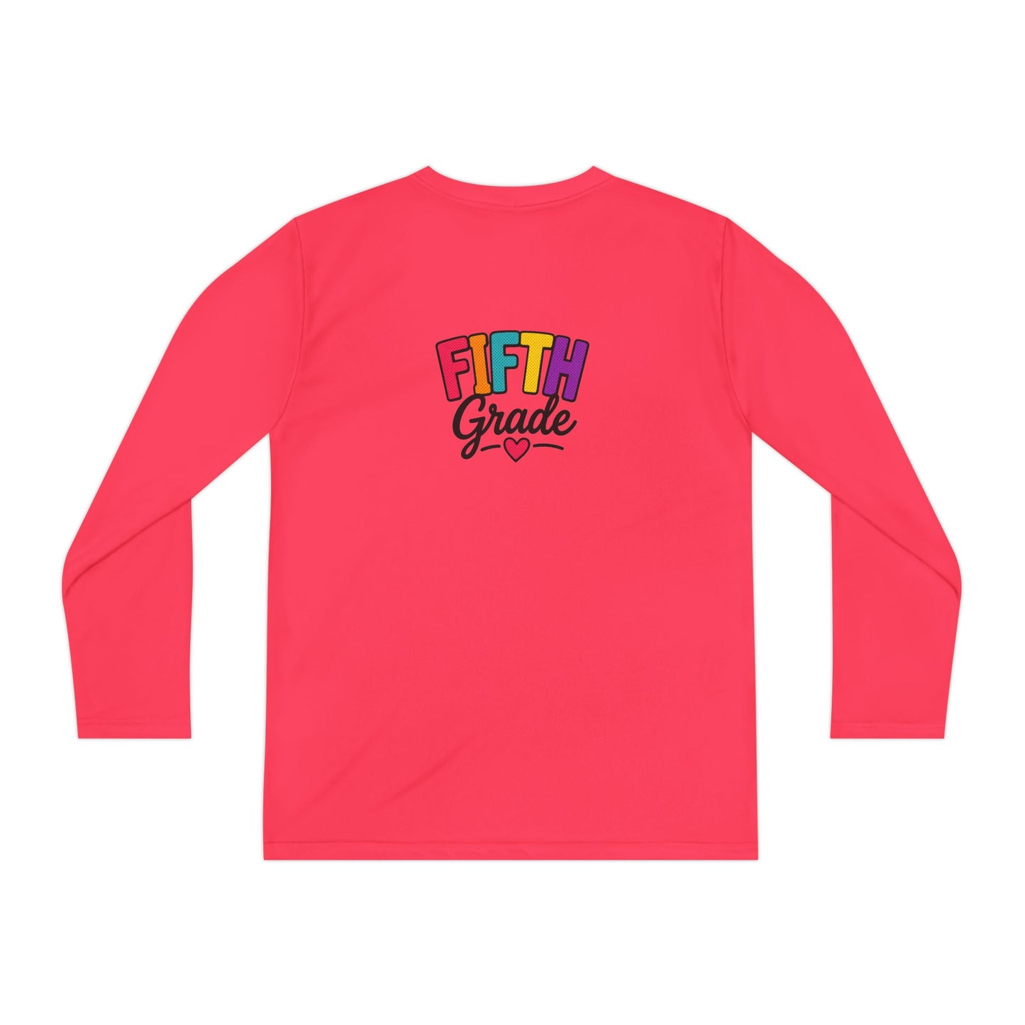 Fifth Grade Youth Long Sleeve Tee — Colorful Back-to-School Shirt