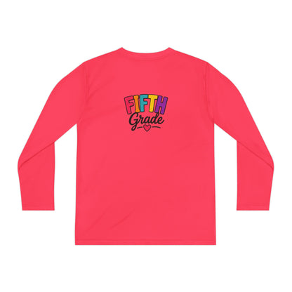 Fifth Grade Youth Long Sleeve Tee — Colorful Back-to-School Shirt
