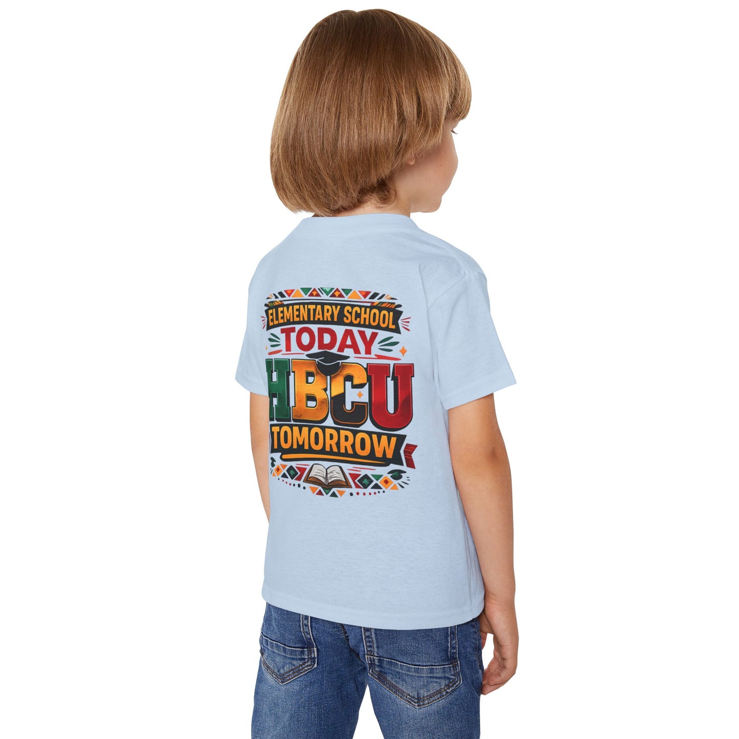Toddler T‑Shirt — "Elementary School Today, HBCU Tomorrow" Colorful Pride