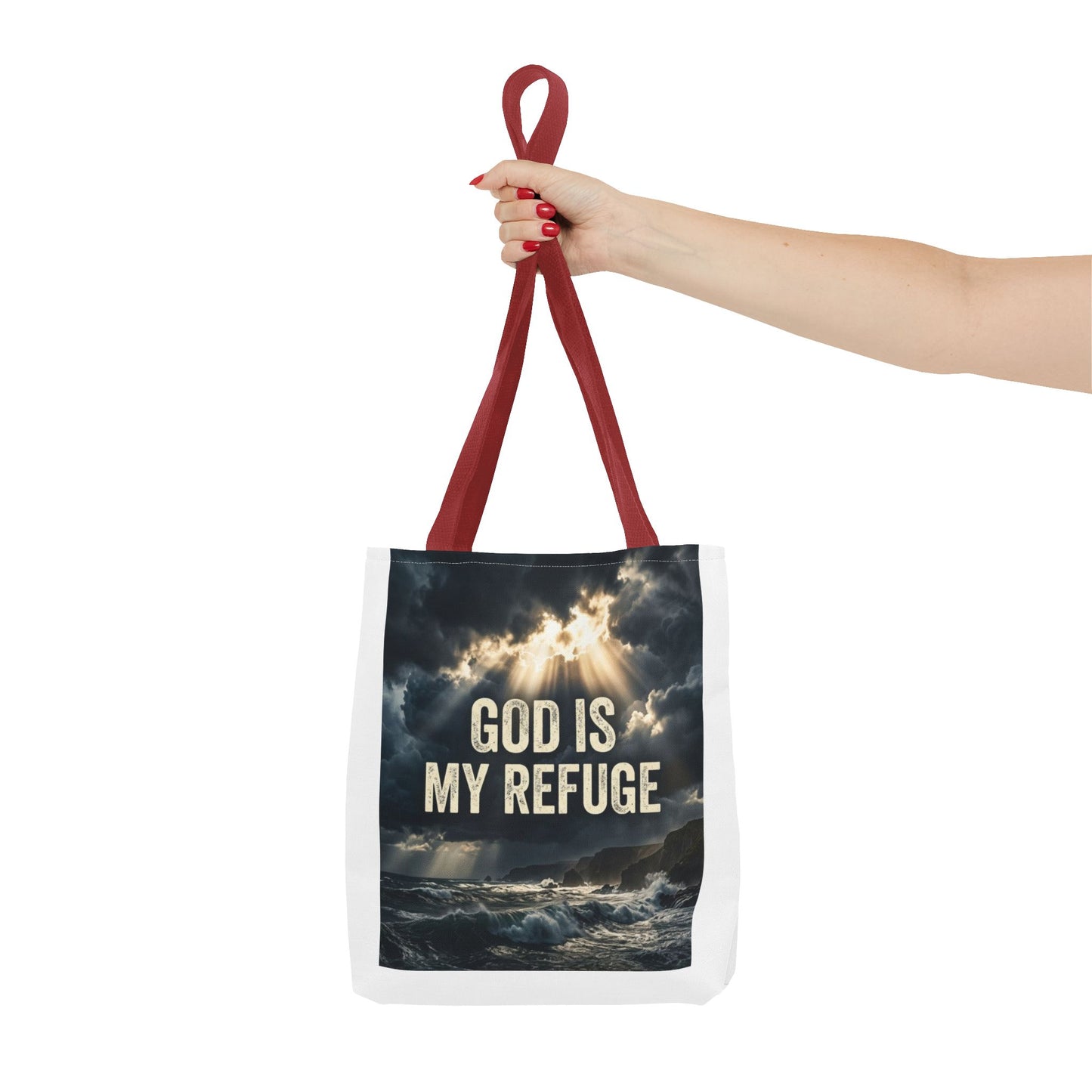 "God Is My Refuge" Tote Bag