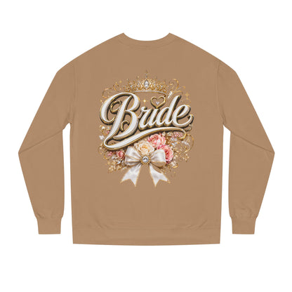 Bride Sweatshirt — Floral Crown Bridal Crewneck for Bachelorette & Wedding