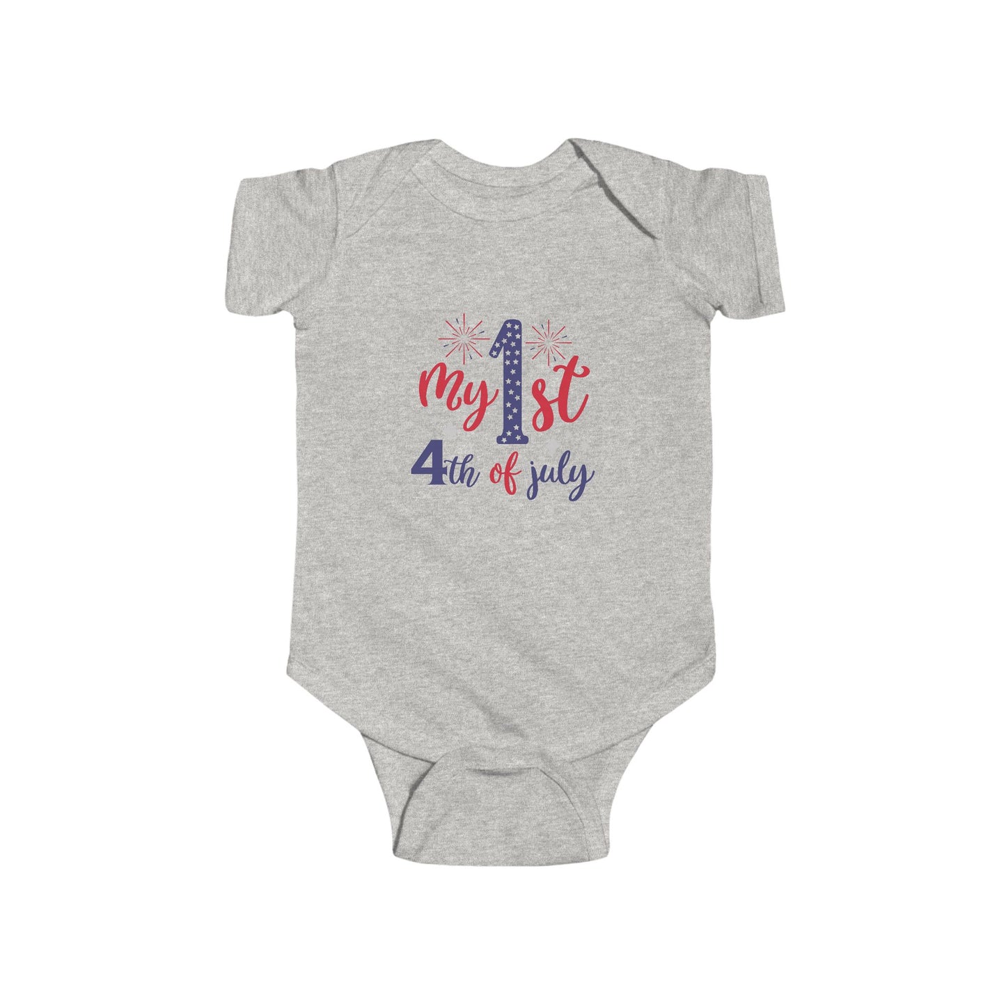 My 1st 4th of July Infant Bodysuit — Baby Independence Day Onesie