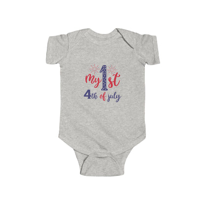 My 1st 4th of July Infant Bodysuit — Baby Independence Day Onesie