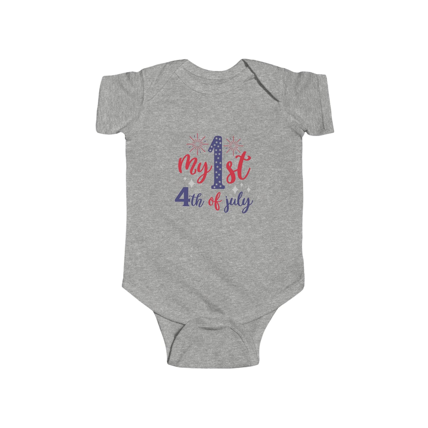 My 1st 4th of July Infant Bodysuit — Baby Independence Day Onesie
