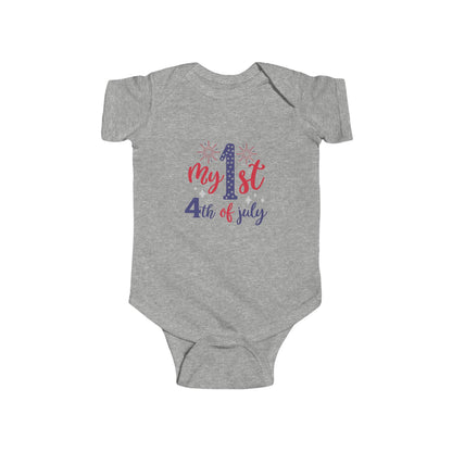 My 1st 4th of July Infant Bodysuit — Baby Independence Day Onesie