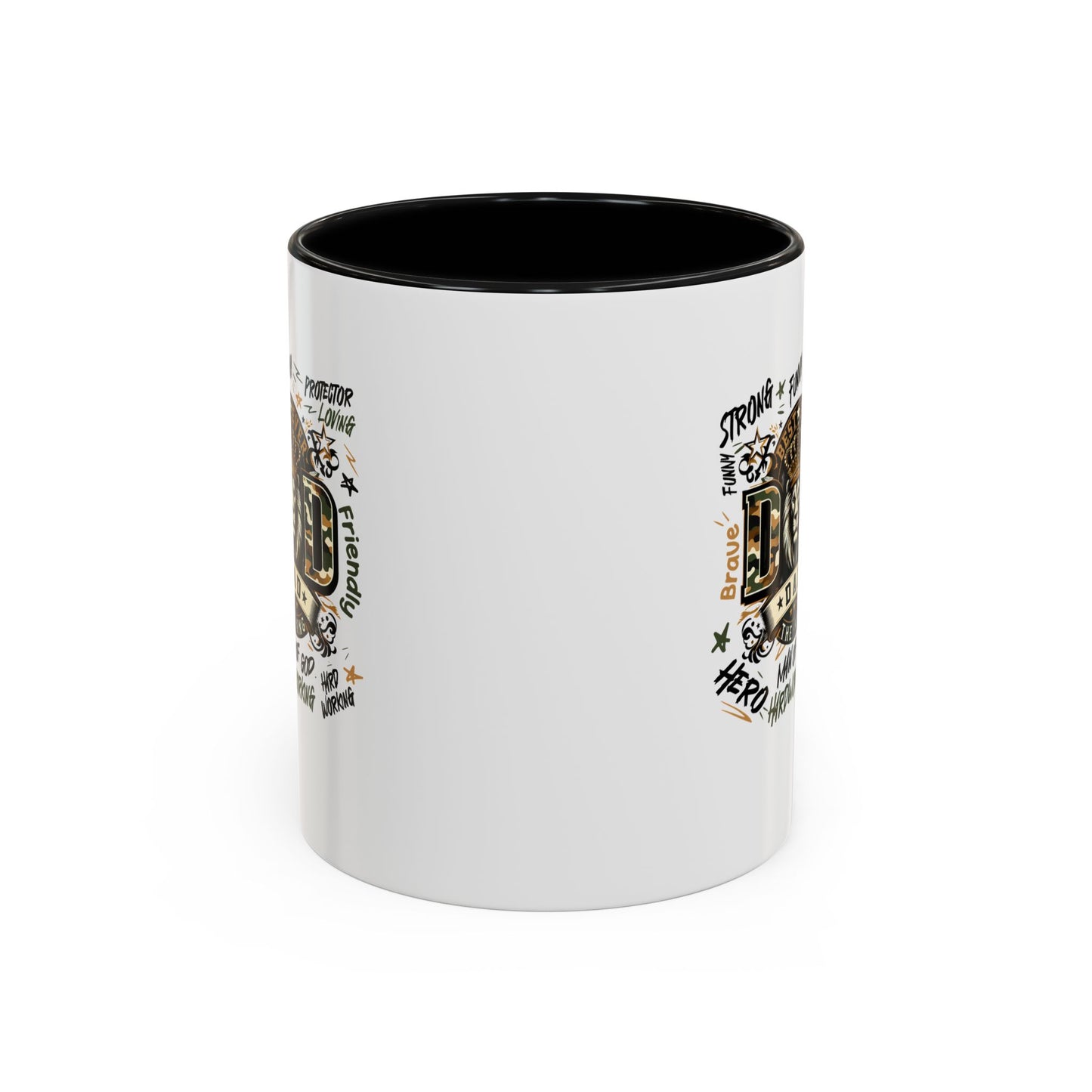 Dad King Lion Coffee Mug — 'Dad: The King' Accent 11/15oz Gift