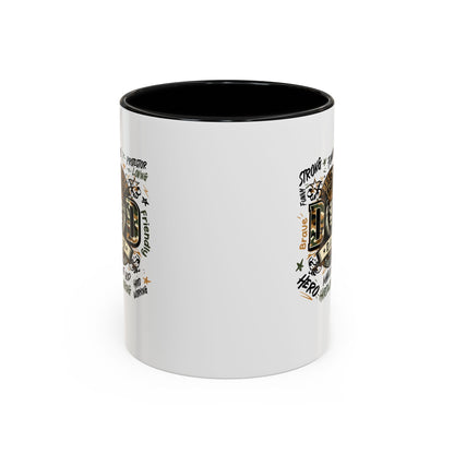 Dad King Lion Coffee Mug — 'Dad: The King' Accent 11/15oz Gift