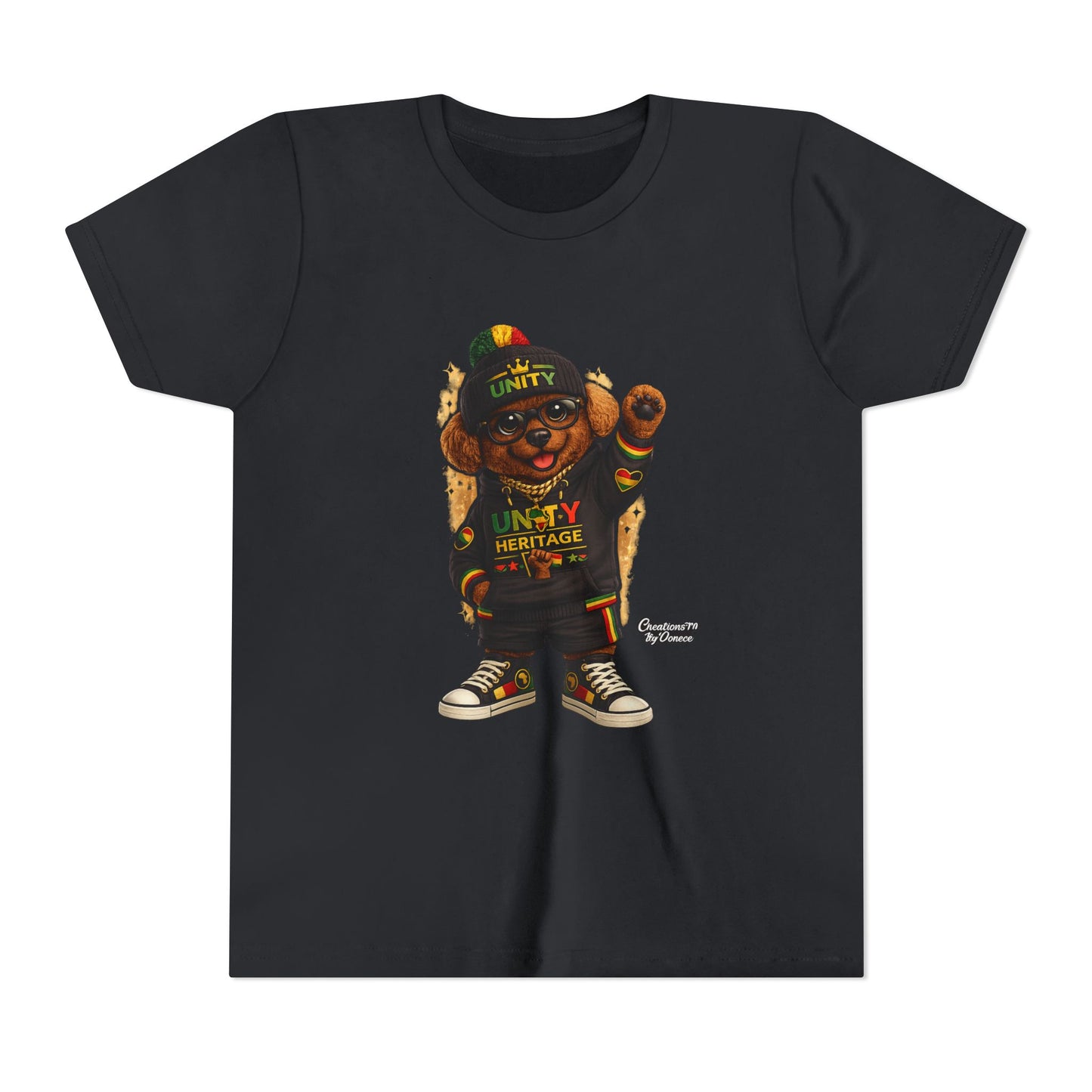 Kids Unity Heritage Tee — Youth Short Sleeve Shirt with 'Unity' Design