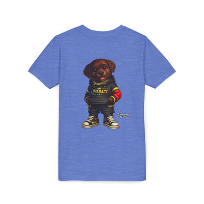 Youth Tee — Cute Rottweiler Puppy in 'Legacy' Hoodie Kids T‑Shirt