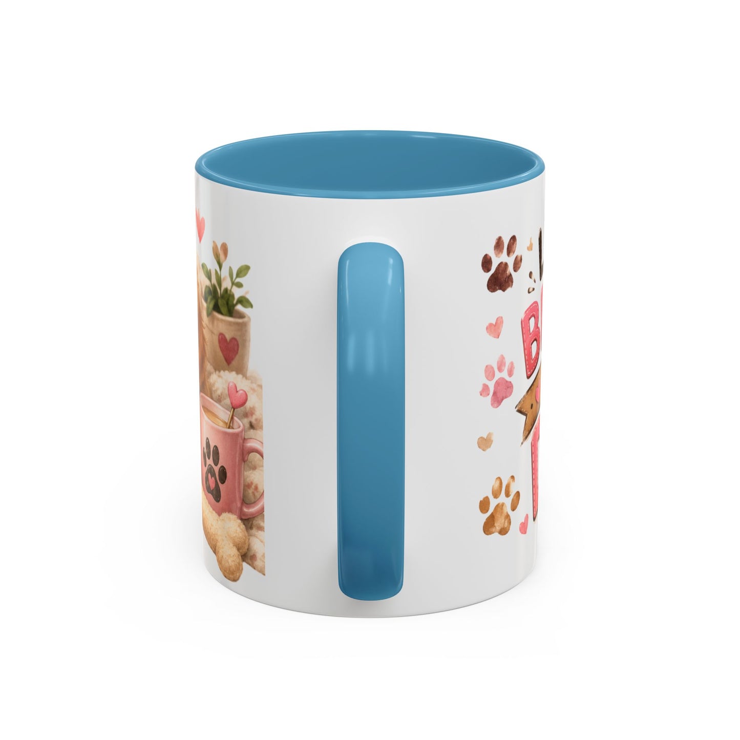 Cute Dog Lover Coffee Mug — "Life is Better With a Dog" Accent Mug (11/15oz)