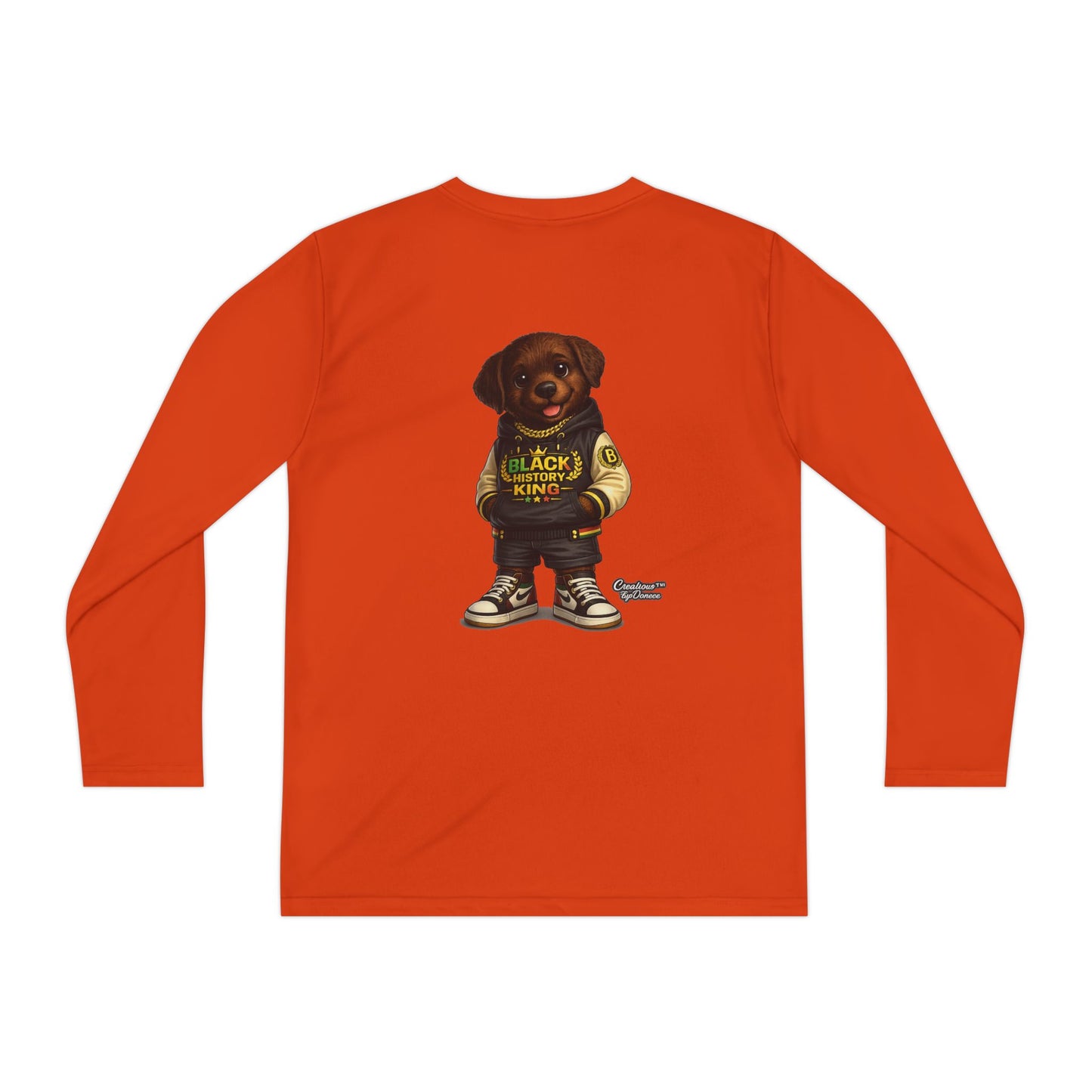 Youth Long Sleeve Tee — 'Lil Black Lab' Cute Puppy Graphic Shirt
