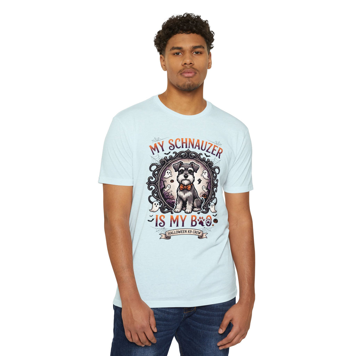 My Schnauzer Is My Boo T-Shirt — Halloween Dog Lover Tee