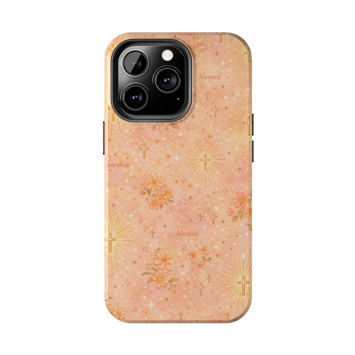Blessed in Grace Phone Case | Christian floral iPhone Case