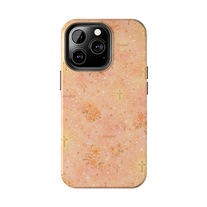 Blessed in Grace Phone Case | Christian floral iPhone Case