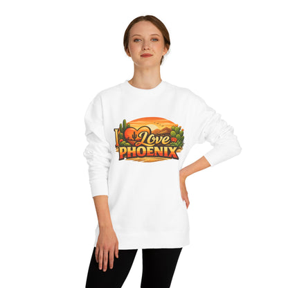 I Love Phoenix Sweatshirt — Desert Sunset Graphic Crewneck