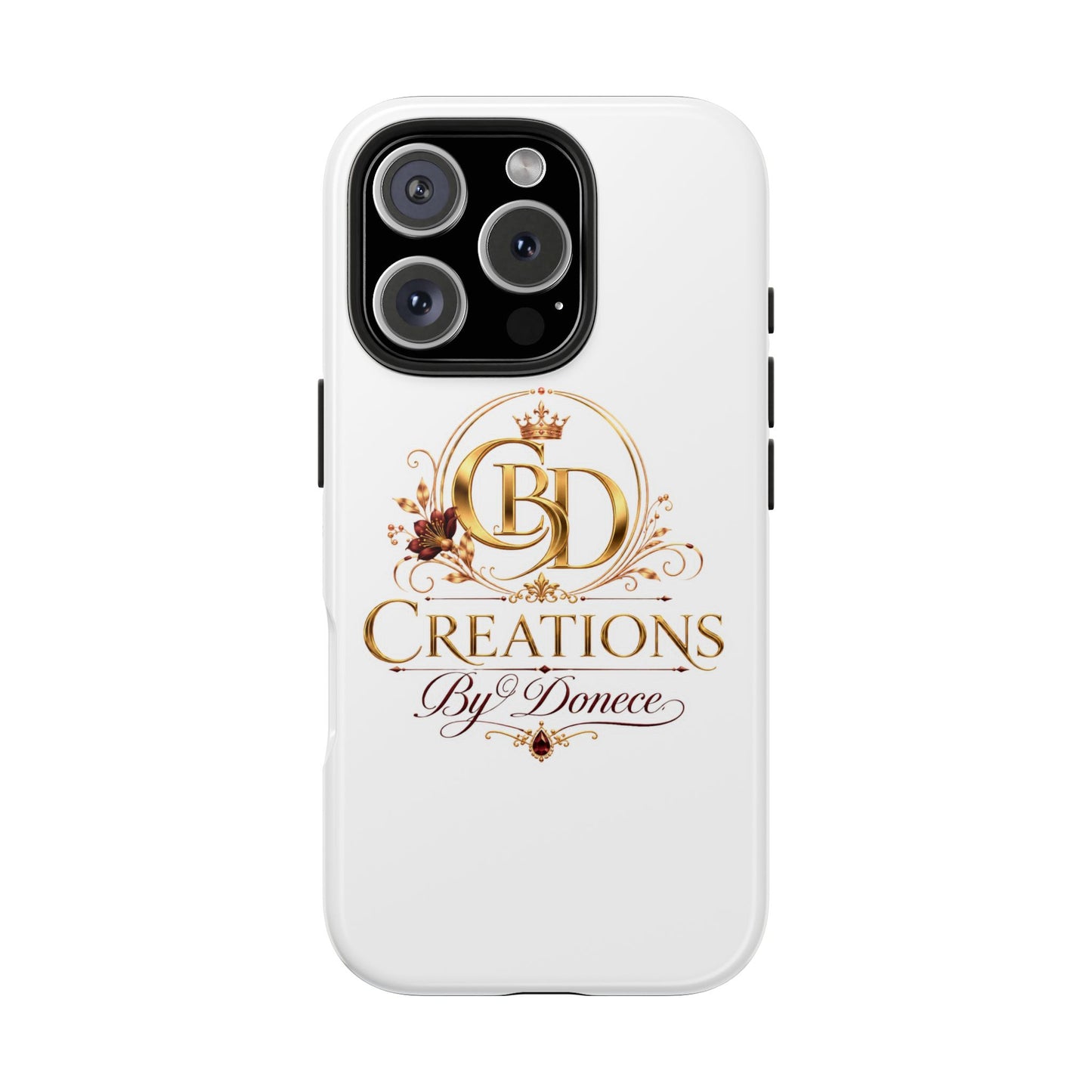 BD Creations By Donece Elegant Logo Tough Phone Case — Protective iPhone Cover