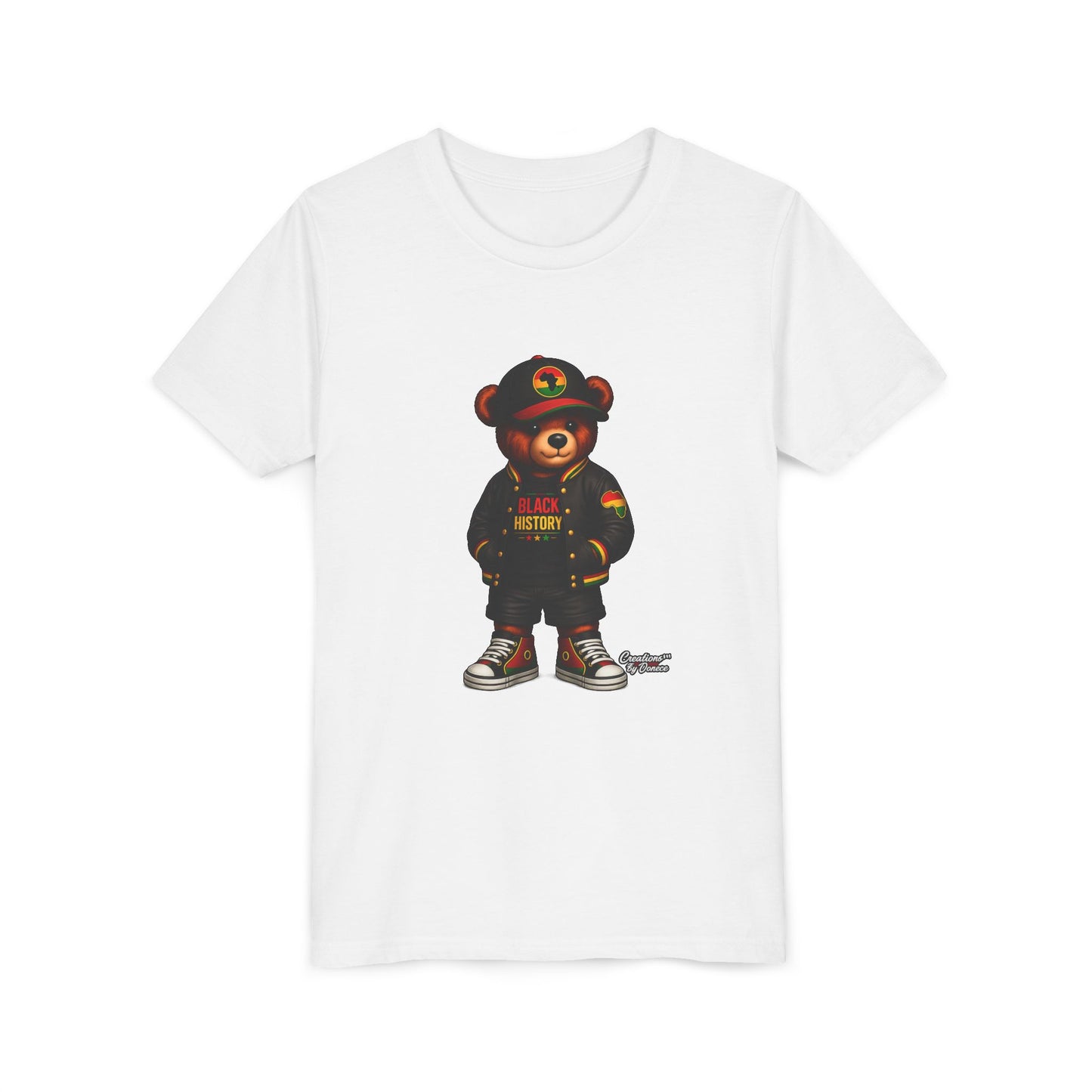 Kids 'Black History' Streetwear Bear Tee