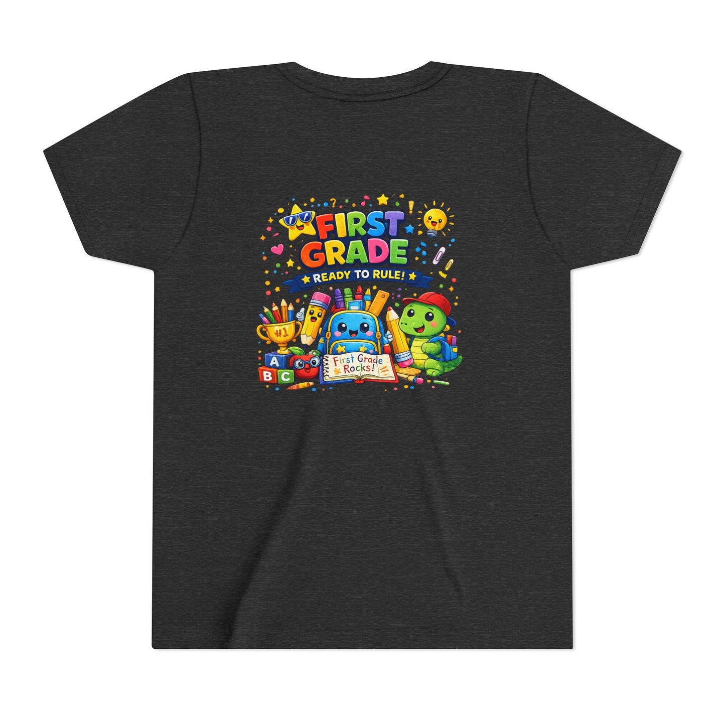 First Grade Youth T‑Shirt – "First Grade Ready to Rule" Cute Back-to-School Tee