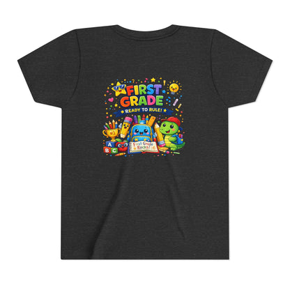 First Grade Youth T‑Shirt – "First Grade Ready to Rule" Cute Back-to-School Tee
