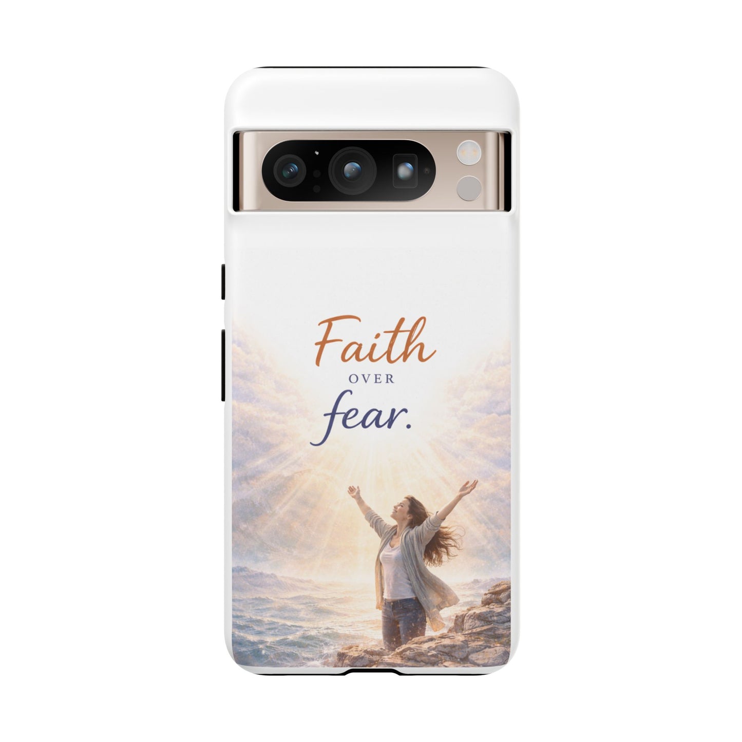 Faith Over Fear Phone Case — Inspirational Christian iPhone Cover