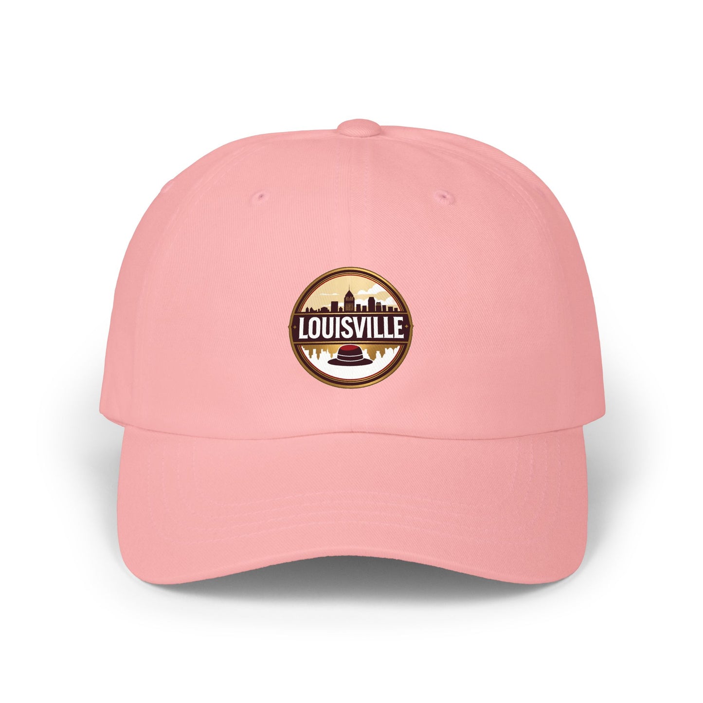 Louisville Skyline Dad Cap — Vintage Round Logo Embroidered Hat