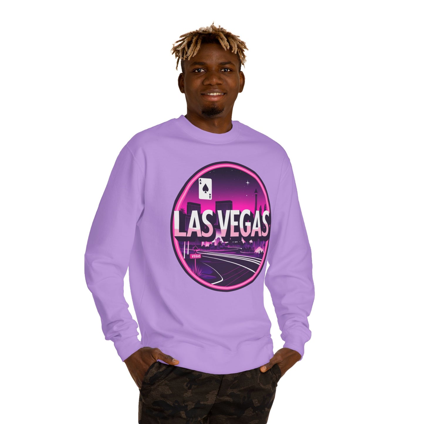 Las Vegas Retro Neon Crewneck Sweatshirt