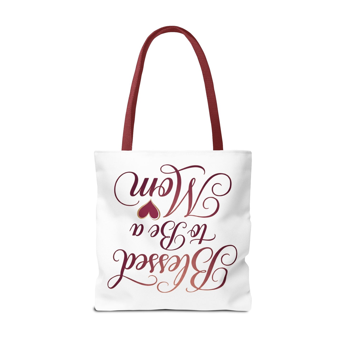 Blessed to Be a Mom Tote Bag – Mother's Day Floral Script Gift