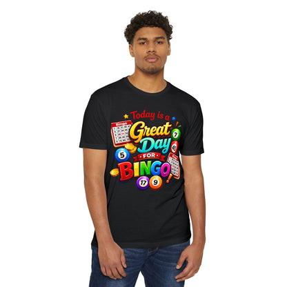 Bingo T-Shirt — "Today Is a Great Day for Bingo" Retro Game Night Tee