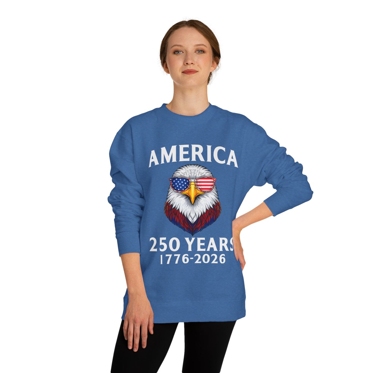 America 250 Years Sweatshirt — 1776–2026 Patriotic Eagle Crewneck