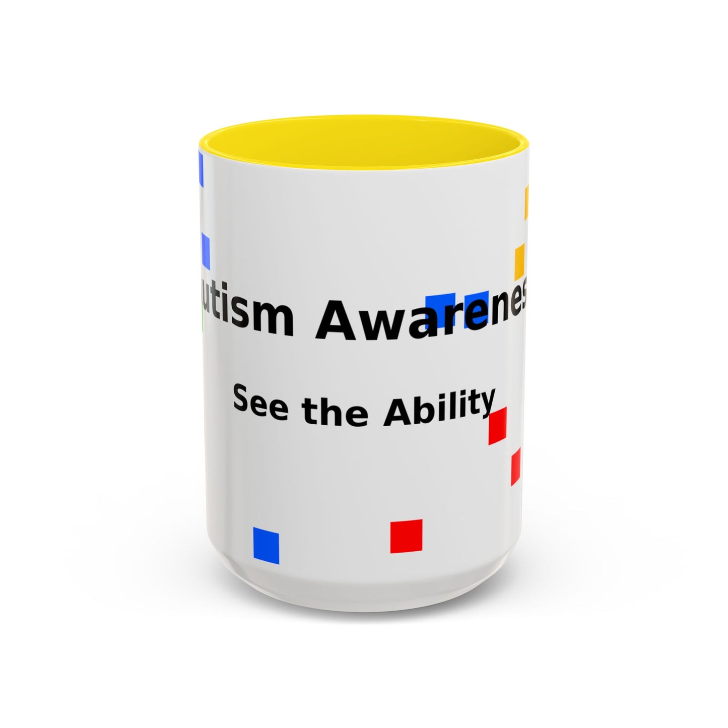 Autism Awareness Accent Mug - "See the Ability" Coffee Cup