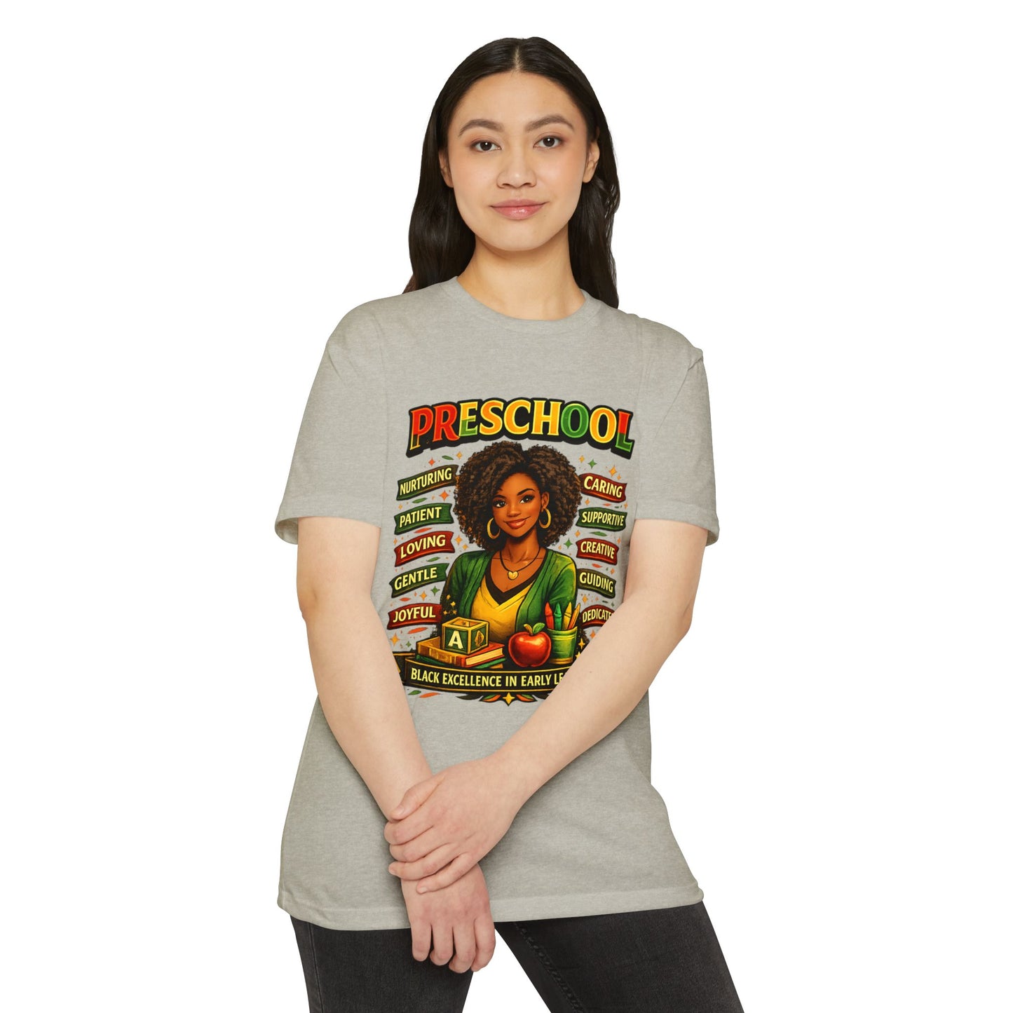 Preschool Teacher T-Shirt – "Black Excellence in Early Learning" Graphic Tee