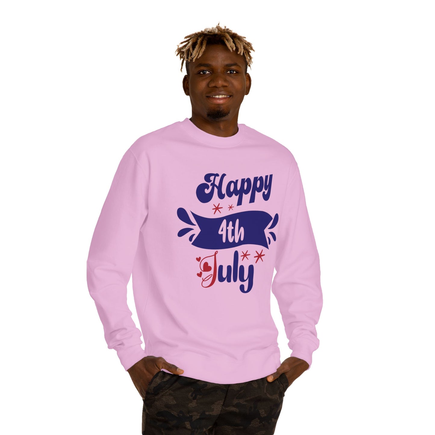 Happy 4th of July Sweatshirt — Patriotic Independence Day Crewneck