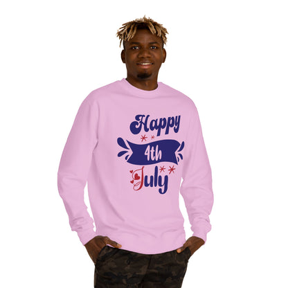 Happy 4th of July Sweatshirt — Patriotic Independence Day Crewneck